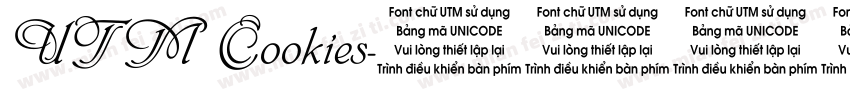 UTM Cookies字体转换